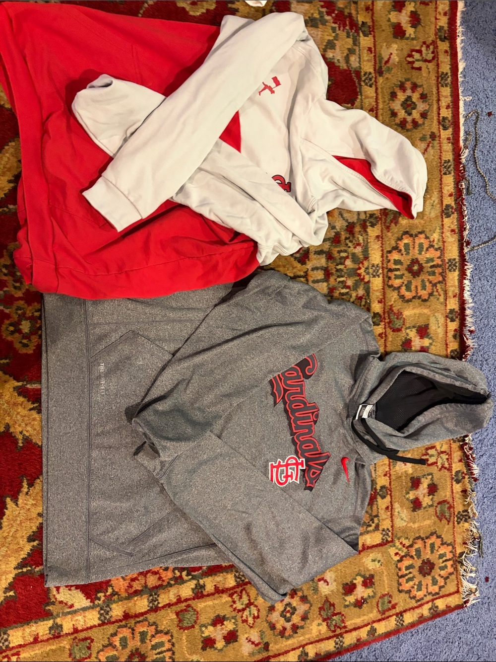 St. Louis Cardinals Gray & Red Hooded Sweatshirt Bundle
